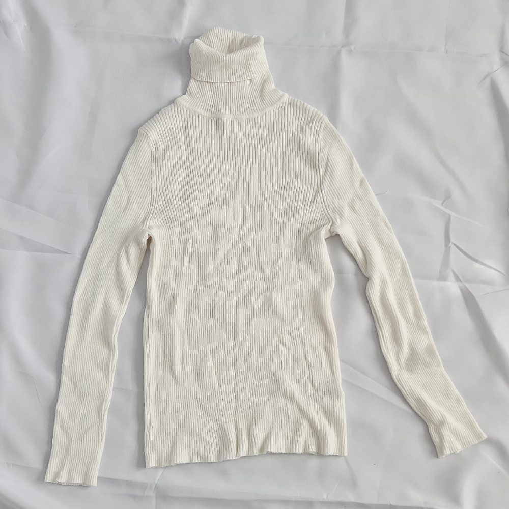 Fashion Nova Cream Turtleneck Sweater